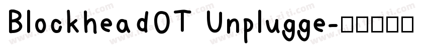 BlockheadOT Unplugge字体转换